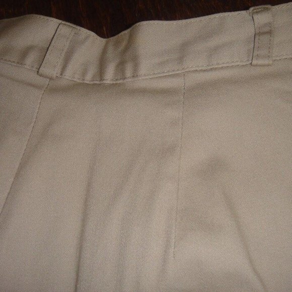 Lot of 3 Real Comfort STRETCH Capris CROP Pants * BLACK~Khaki TAN~IVORY 6 / 6P - Picture 7 of 10